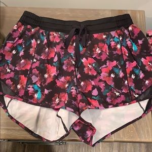 Multi-colored Lululemon Track Shorts